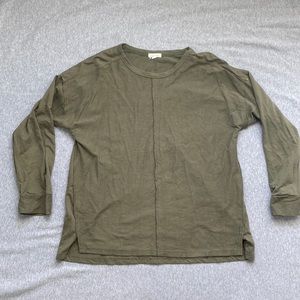 Raw hem sweatshirt